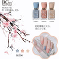 Oil-based nail polish, no-bake micro-gel, scented nail polish, long-lasting, quick-drying, nude color, non-peelable, nude color, sparkling nail polish