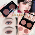 Phantom bear two-color eyeshadow - everyday light makeup, affordable student-friendly rose tea cement eyeshadow palette, high-end, pure & sultry style