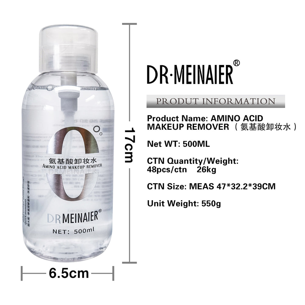 Wholesale bestseller: amino acid makeup remover - 3-in-1 cleanser for eyes, lips, and face. popular online, 500ml