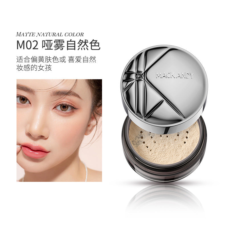 Makeup marco andy obsidian setting powder honey powder soft focus oil control makeup waterproof sweatproof non-removing loose powder