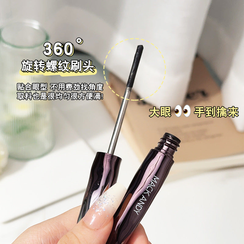 Marco andy small steel tube mascara - quick-drying, long-lasting hold, lengthening, curling, defined roots, waterproof, smudge-proof