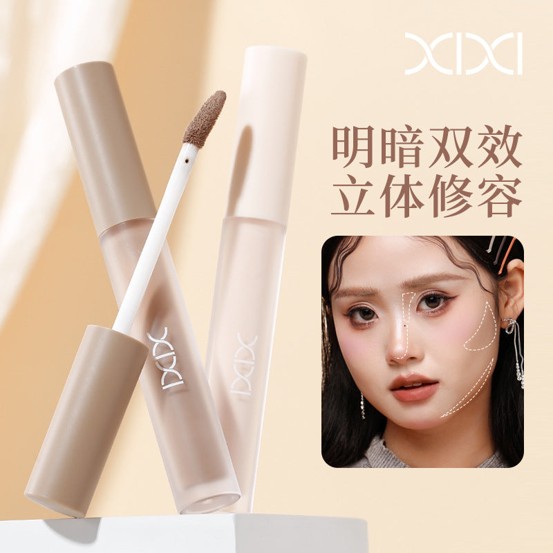 Makeup xixi light and shadow highlighter liquid nose shadow shadow stereo natural contouring facial liquid highlighter