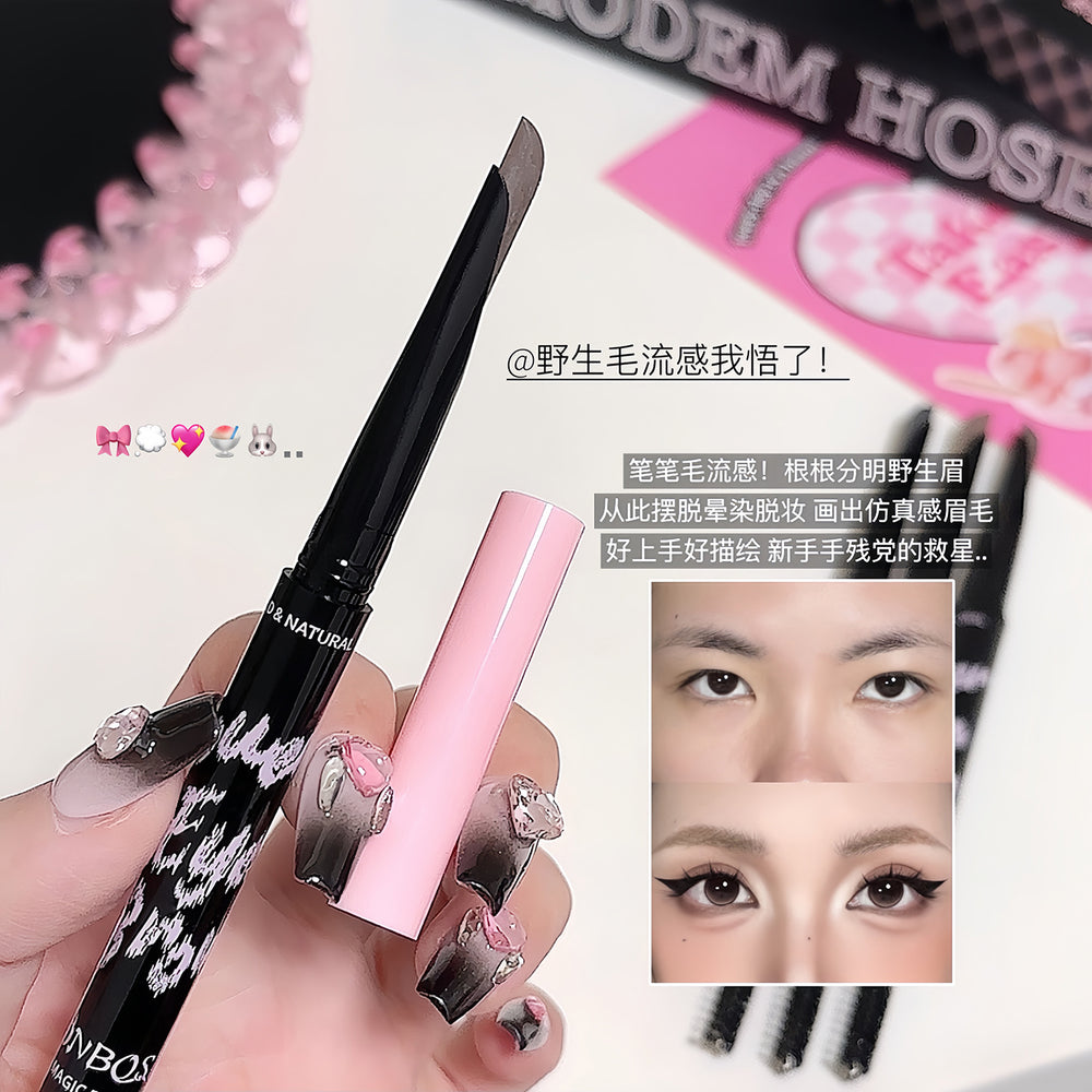 Jonbos 3d microblading brow pencil - ultra-fine, defined, natural, waterproof, sweat-proof, and long-lasting for a wild, defined brow look
