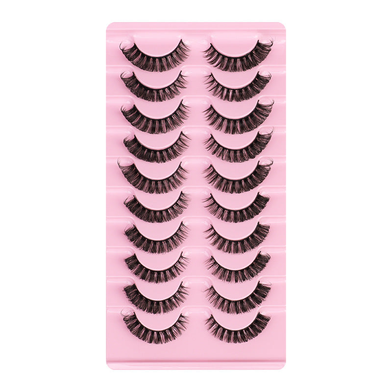 European and american segmented false eyelashes russian volume 3dstereo large curvature european and american thick false eyelashes glue style