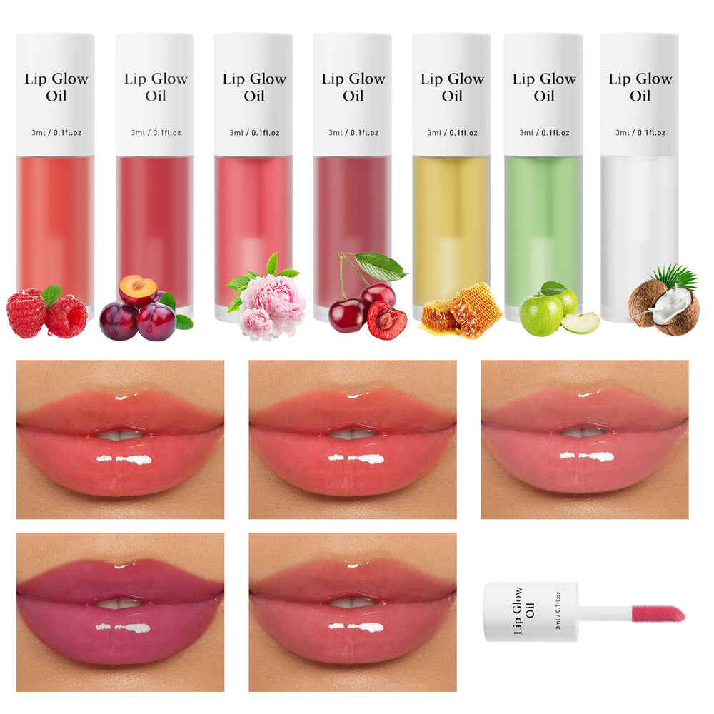 Tk amazon bestseller fruit lip oil - long-lasting, pigmented, moisturizing lip oil - neutral tube - export factory