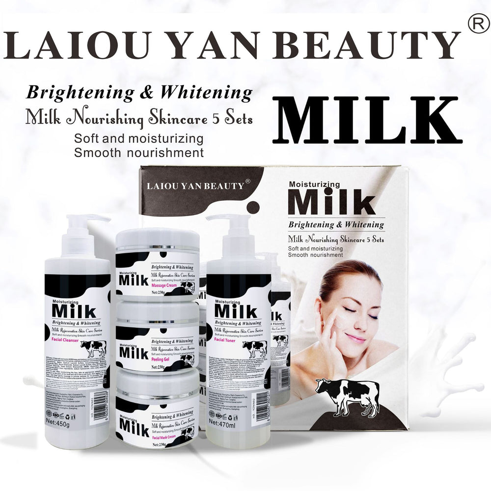 facial set full english water cream original liquid cleansing turmeric skin care 5 piece set rose aloe vera moisturizing and brightening skin