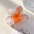 Summer romantic plumeria shape cross-border hair clip for women fashion in flower hair clip back of head hair accessory clip