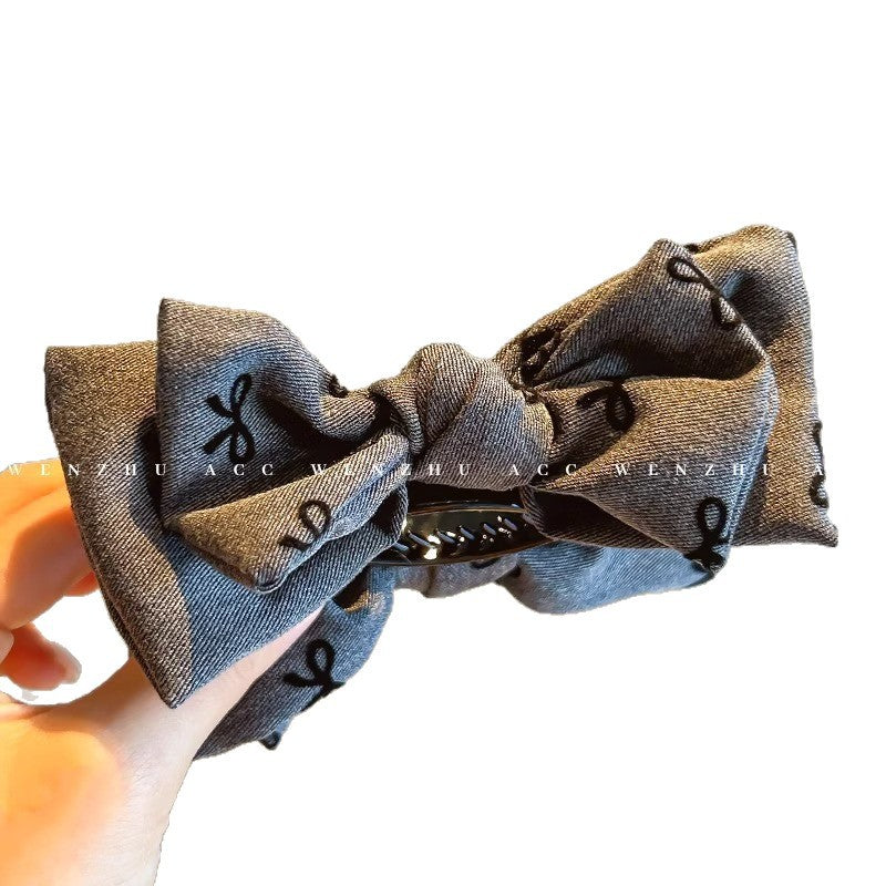 Popular elegantbows gripper for women, large ball head, classy hair clip, back of head, high ponytail, headdress, hair gripper