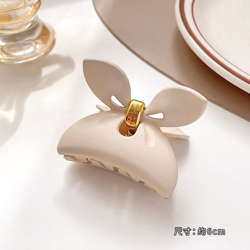 Springnew arrivaleasiest for match cross cut out hair grip milk tea coffee color elegant grip clip hairpin casual hairpin hair accessories