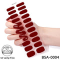 no-bake gel manicure stickers waterprooffashionpure color nail stickers no cure gel nail wraps