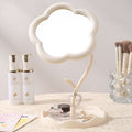 Cosmetic mirror desktop sunflower cute home desktop plastic storage flowers dormitory for home beauty glass mirror