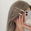 Metal letter clip side clip bangs clip 2023 new arrivalclassy broken hair forehead clip headwear hair clip