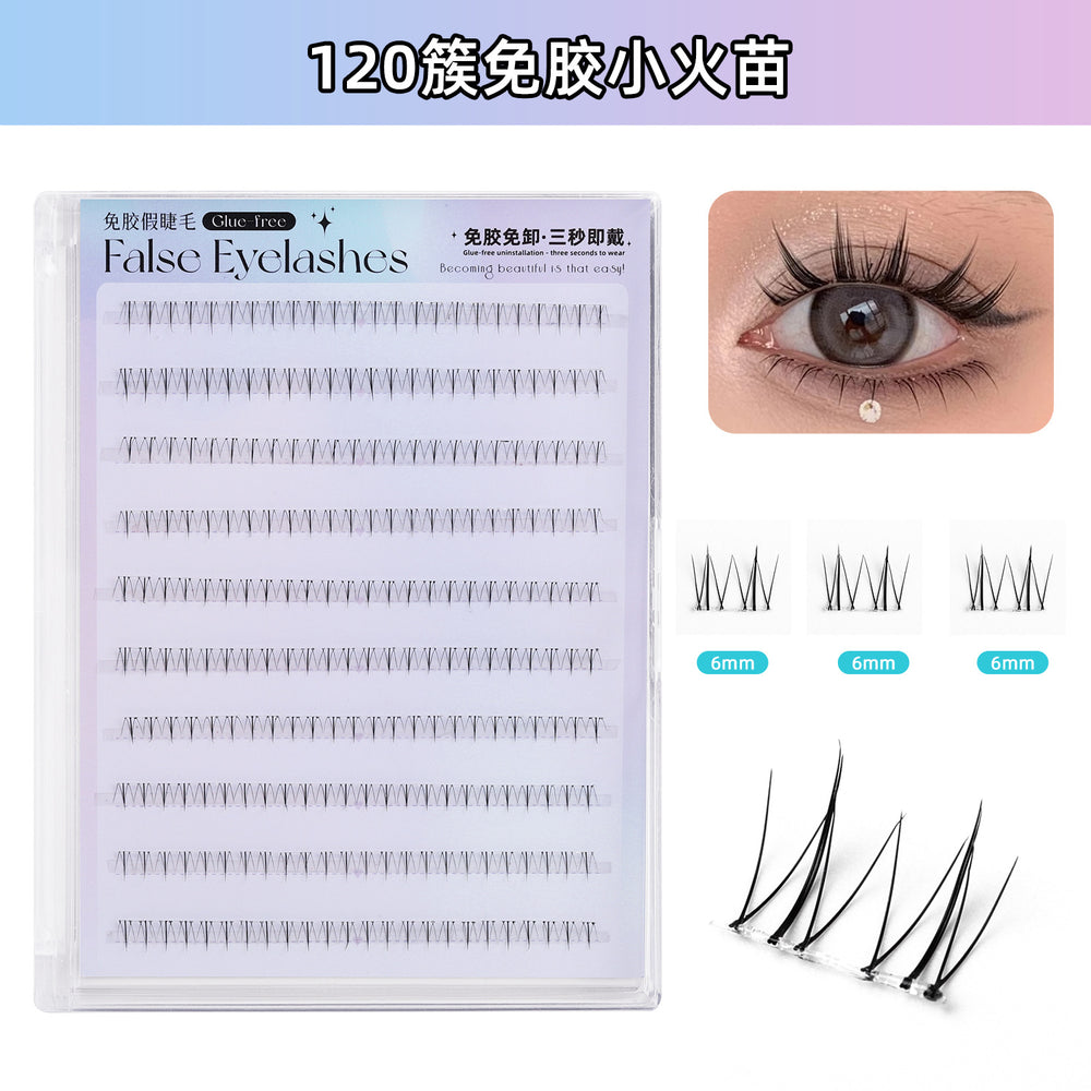 Carefully selected* glue-free fake eyelashes for women nature self-adhesive sunflower artificial fox eyelashes full series of maternal feel