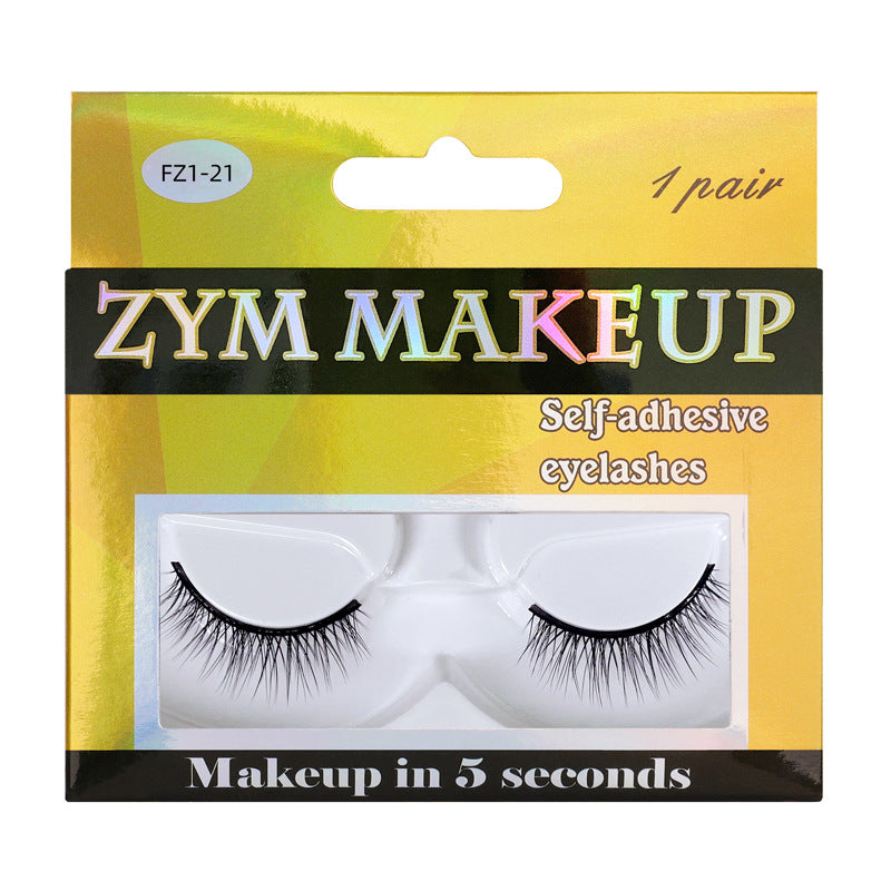 Ready-to-ship, glue-free, self-adhesive false eyelashes from the manufacturer. wholesale multi-pair, one-piece, long and slender black band false eyelashes with adhesive strip for lazy users