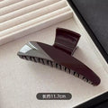 Frenchcasual large ivory gripper girlelegantfashion shark clip on the back of the head hairdo oblique triangle headwear