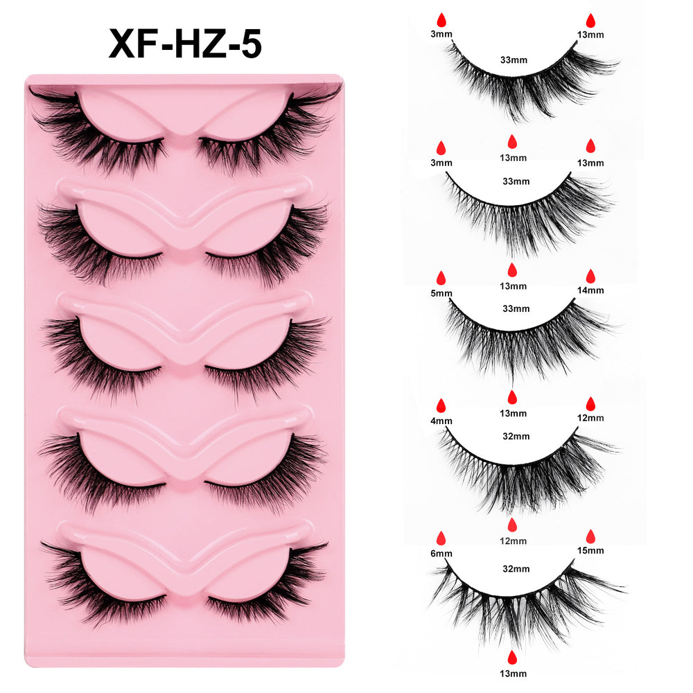 Bestselling faux fox eye lashes for export - dense, dd curl, russian volume, one-piece, hard band false eyelashes - qingdao