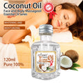 body oil for body and face, luminous moisturizing essential oil, coconut and olive skin care 120ml