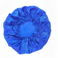 Amazon hot-selling single-layer satin hair bonnet - women's sleep cap, stylish lace trim, solid color beauty & hair care cap