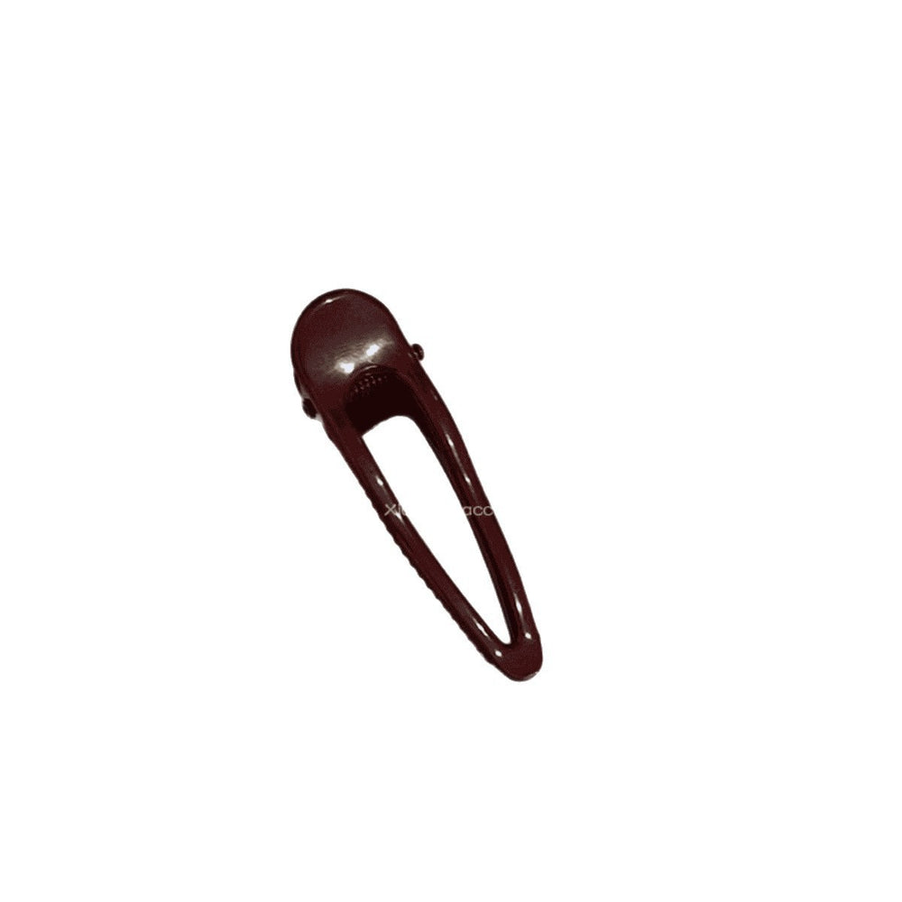 Ankola red metal hairpin sweetclassy sense of childlike girl side broken hair bangs duckbill clip hair accessories