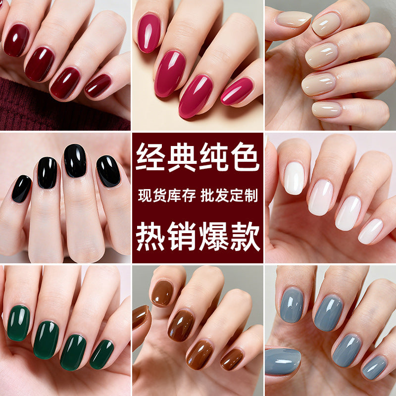 no-bake gel manicure stickers waterprooffashionpure color nail stickers no cure gel nail wraps