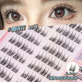Jonbos self-adhesive glue-free false eyelashes - natural, realistic, and effortless beauty: mermaid snowflower single cluster lashes