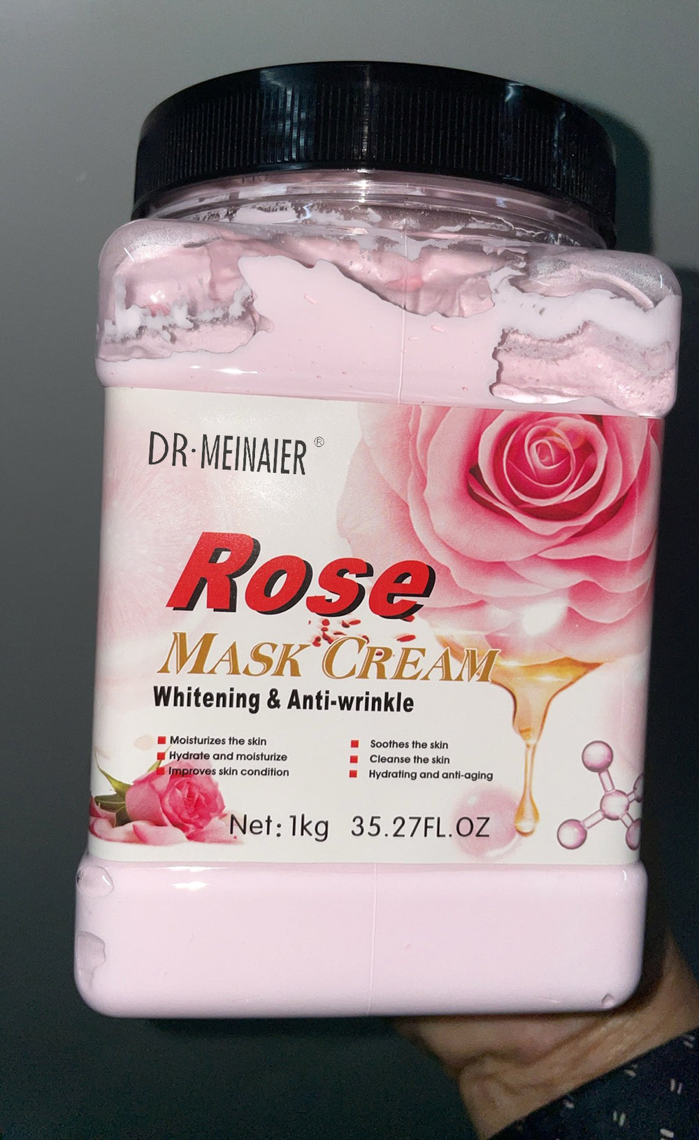 rose brightening mask, apply-on body mask, mask cream, rose massage cream 1kg - wholesale for export