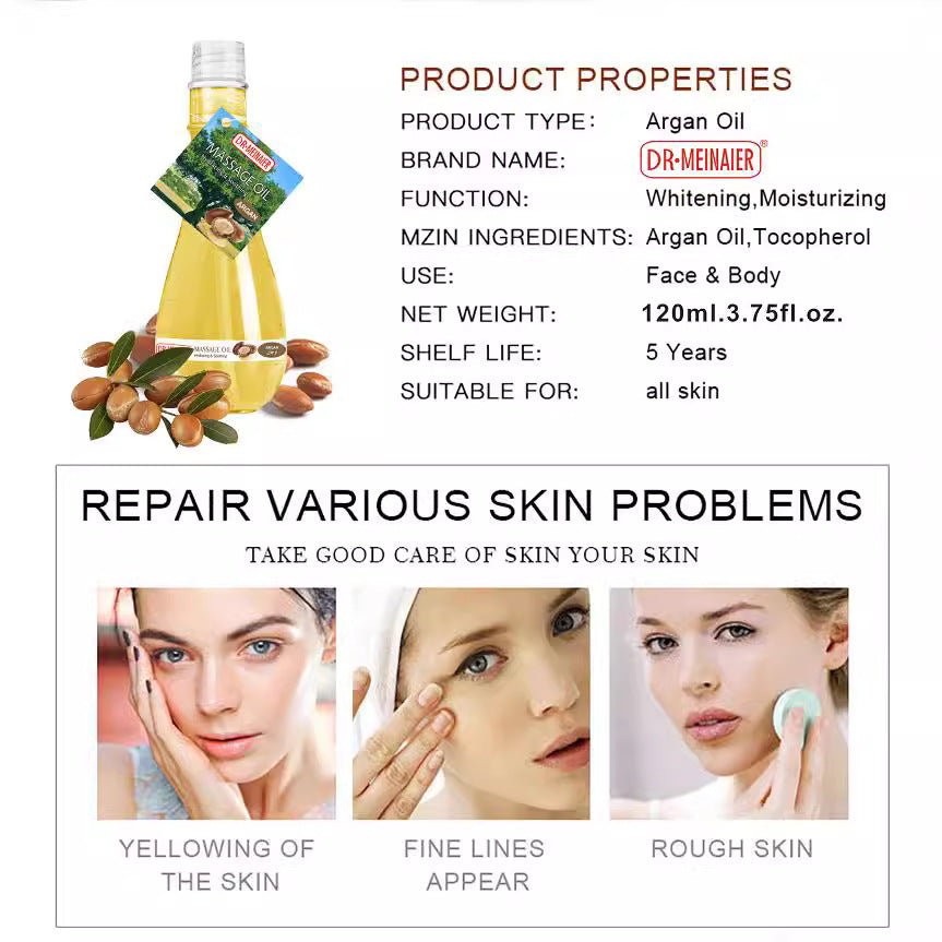 argan oil facial body hair care massage essential oil full body nourishing soothing almond oil coconut oil 120ml