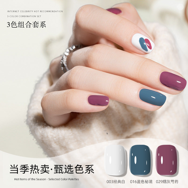 2023 new nail polish - no bake, autumn/winter colors, nail salon black peel-off protective top coat, quick-drying nail polish