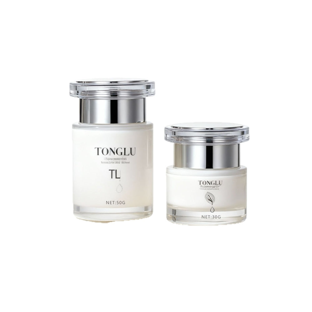 Minimalist glass cream jar - face cream bottle - travel-sized portable cosmetic container - eye cream sample bottle - customizable