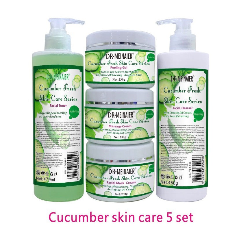 facial set full english water cream original liquid cleansing turmeric skin care 5 piece set rose aloe vera moisturizing and brightening skin