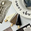 Shen yue's same gold label design triangle makeup clip cute girl retro hair clip easiest for match seamless clip bangs clip