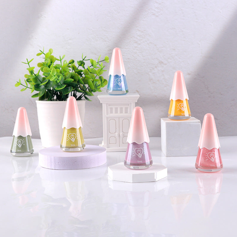 Nail polish, no baking, quick drying, tearable, water-based, peelable, wholesale, autumn and winter, cherry, hand and foot nail polish wholesale