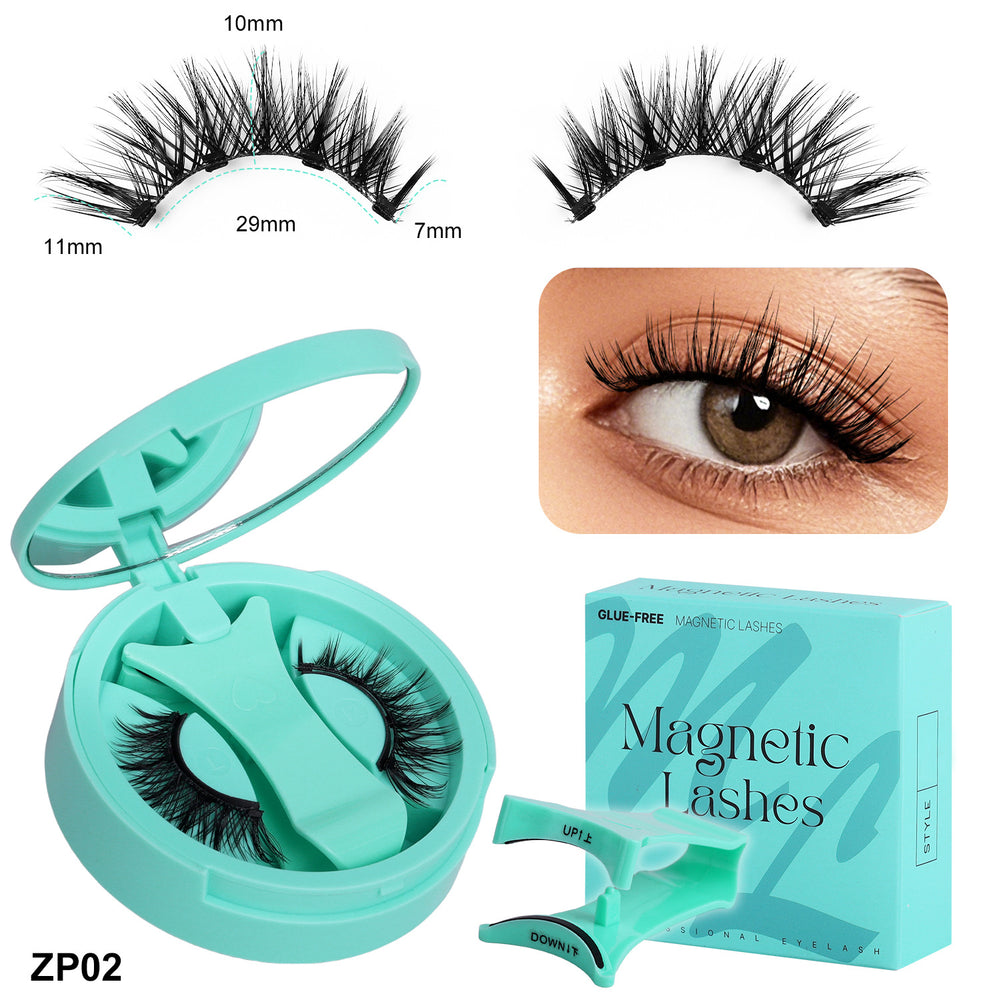 Amazon's best-selling eyelash all-in-one box, stereo thick magnetic false eyelash storage box, one-piece clip set