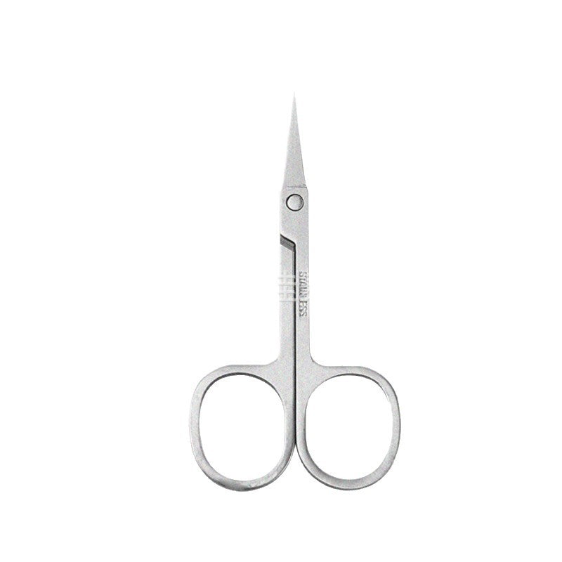 Wholesale mirror-polished stainless steel eyebrow scissors - beauty & makeup tools - round & pointed tip - nose hair trimming scissors