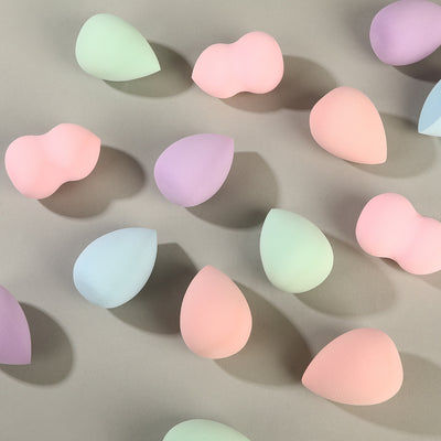 Soft makeup sponge, non-latex gourd, wet and dry dual-use sponge, makeup sponge, bottom makeup tool, can be printed with logo