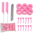 33-piece bangs curling barrel curling iron heatless curling styling tool hairdressing supplies steel needle tip tail comb fishbone braid
