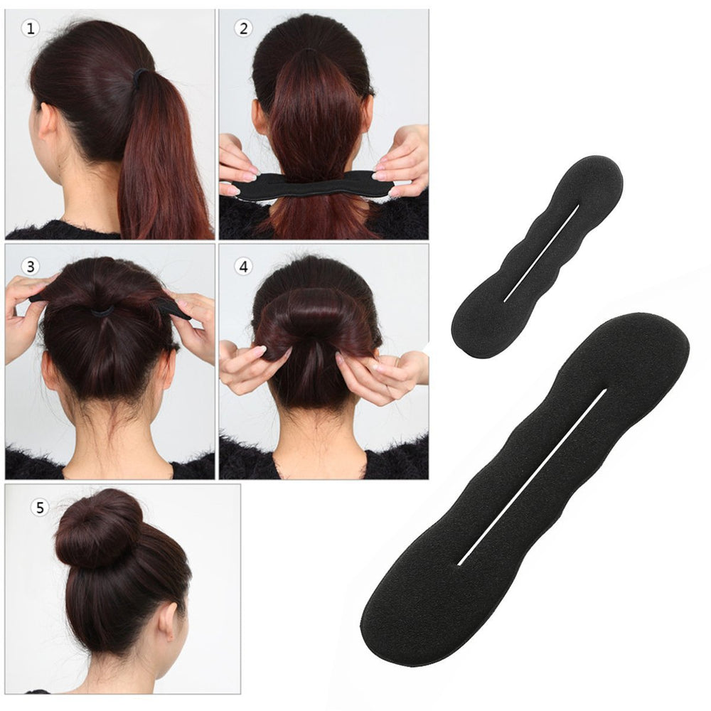 17-piece hair accessories tool set, ball head donut hair styling tool, sponge hair braider, snap ring hair ring, accessible luxury