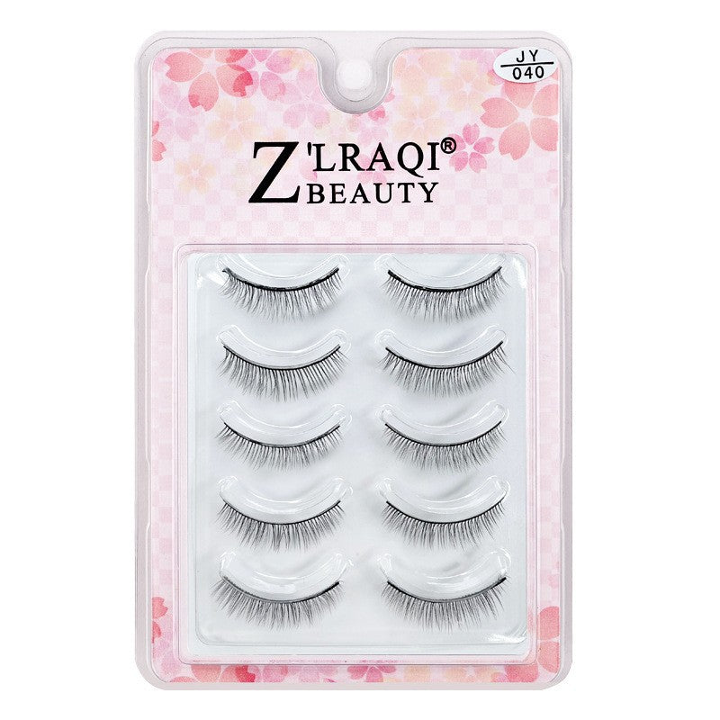 10 pairs of hard stem false eyelashes - voluminous, faux cluster lashes for stage makeup, professional makeup artist grade