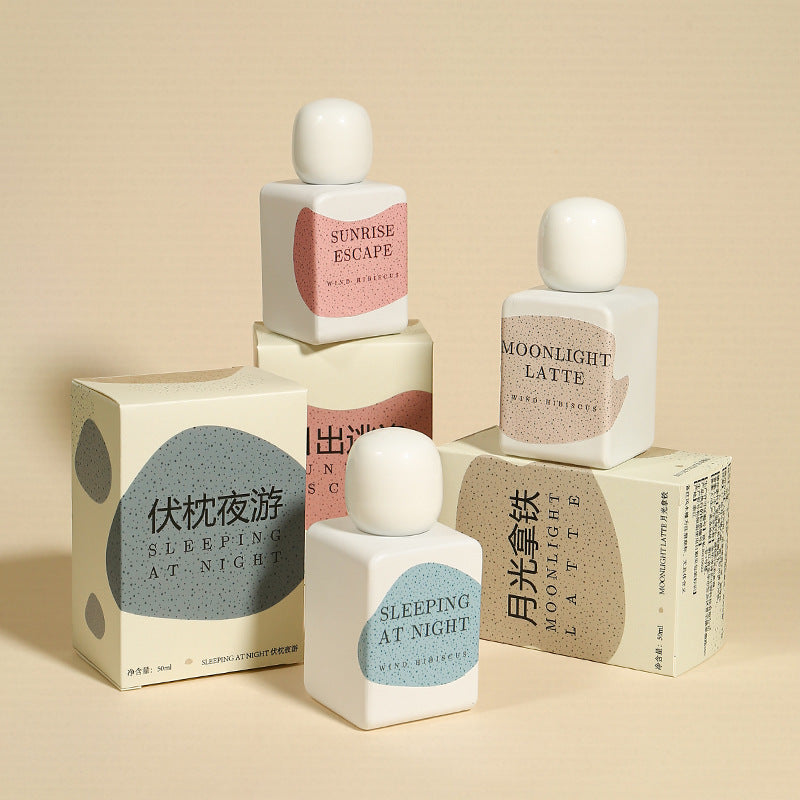 Wind hibiscus niche perfume for women long-lasting light fragrance gourmet fragrance cross-border wholesale 50ml moonlight latte perfume