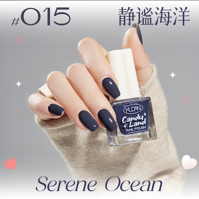 Kudan nail polish no bake quick drying peelable light fragrance 10ml water-based nail polish new cross-border best selling 36 colors