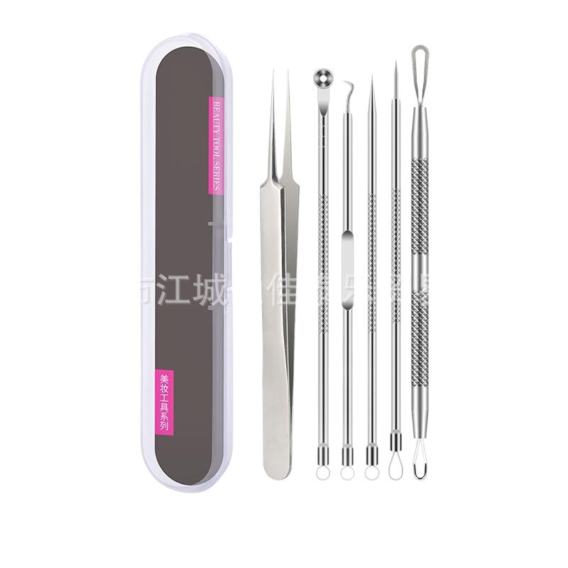 stainless steel acne clip cell clip acne needle suit acne squeeze blackheads whiteheads beauty needle multi-piece suit