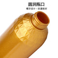 Ready-to-ship pet blow-molded dispensing bottles. gold-colored bottles for shower gel, shampoo, conditioner, lotion, and other liquids. empty plastic pump bottles