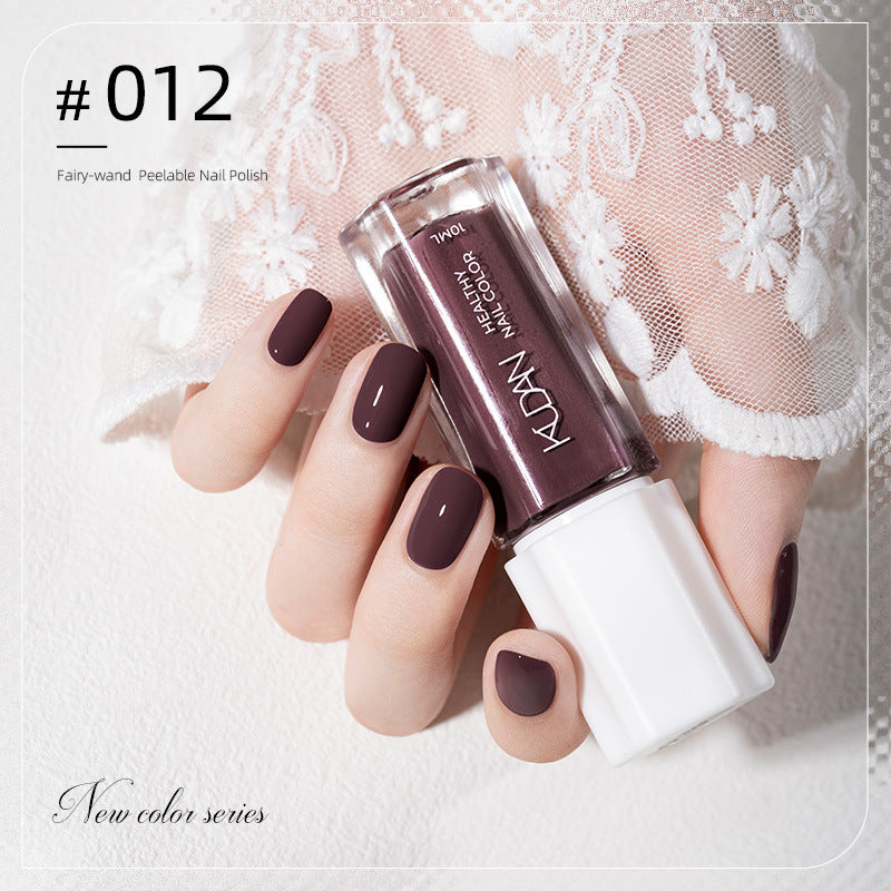 Kudan pure english cross-border special water-based nail polish no baking long-lasting quick-drying peelable 10ml polish