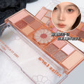 Miss lara twelve color flower eyeshadow palette pearlescent fine shimmer matte everyday earth color novice one palette multi-use
