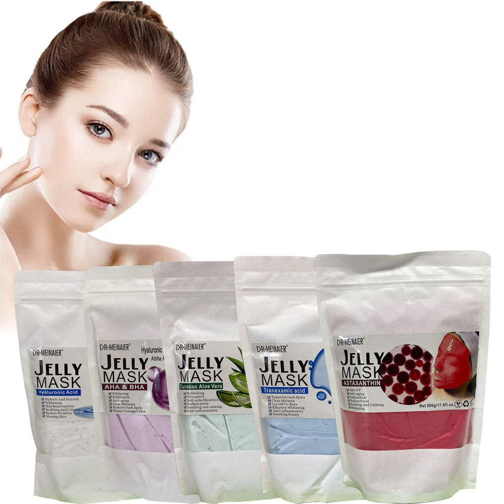 exclusive collagen crystal petal mask powder hydrating and moisturizing jelly soft mask powder 500g foreign trade wholesale