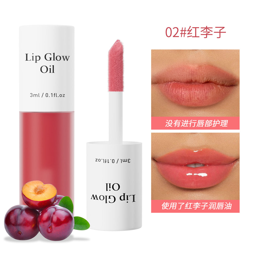 Tk amazon bestseller fruit lip oil - long-lasting, pigmented, moisturizing lip oil - neutral tube - export factory
