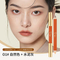 Qxqy stereo double-ended contouring pen to brighten shadows and modify the bridge of the nose, long-lasting and non-removing matte highlighter and contouring in one