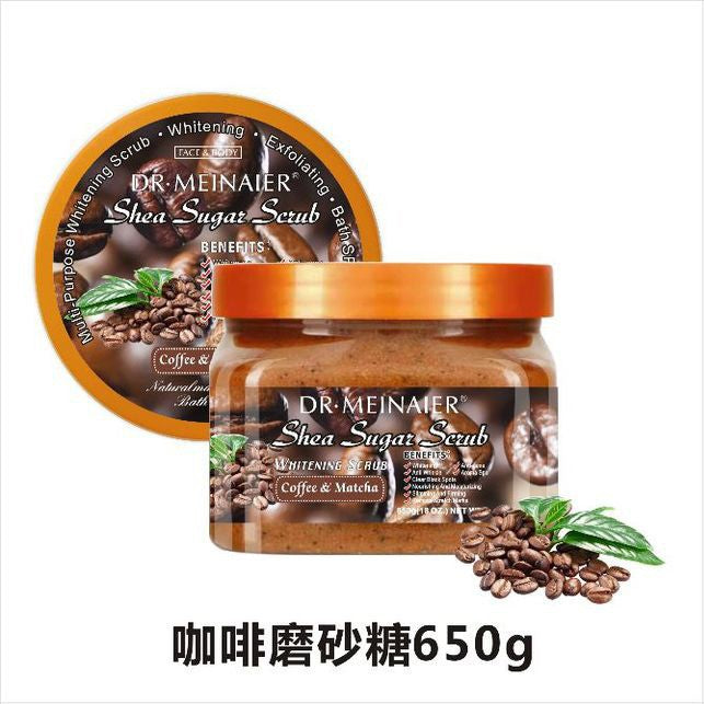 arbutin scrub body exfoliating sea salt bath wet salt arbutin scrub sugar 650g foreign trade