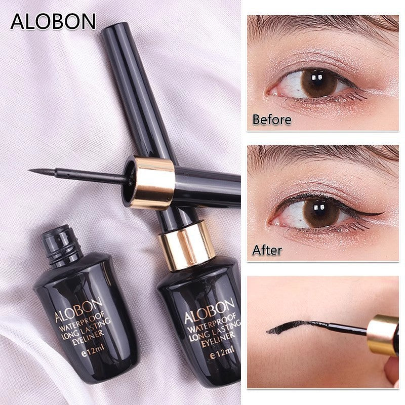 Alobon eyeliner: long-lasting, smooth application, quick-drying, waterproof, sweat-proof, smudge-proof, and easy to remove