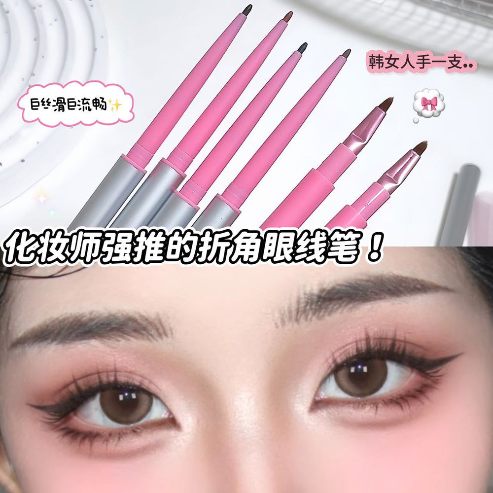 Hello ya folded angle eyeliner gel pen women's blade folded angle brush waterproof non-smudgeable double-ended eyeliner pen